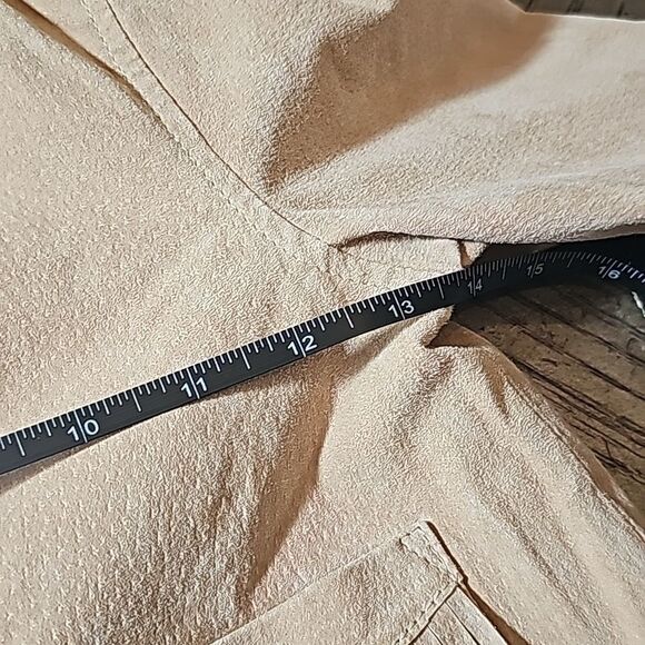 Tan cowgirl suede leather fringe jacket size 3-4 Gymboree - Picture 7 of 10